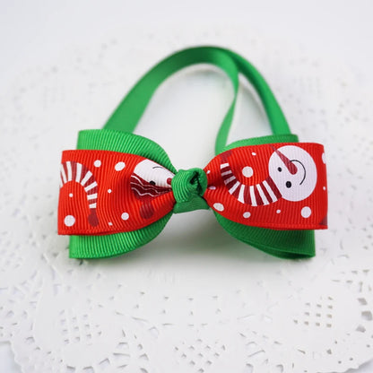 Festive Christmas Pet Bow Tie