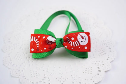 Festive Christmas Pet Bow Tie