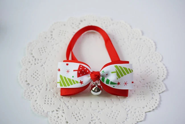 Festive Christmas Pet Bow Tie