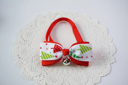 Festive Christmas Pet Bow Tie