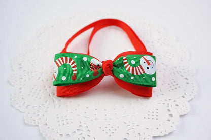 Festive Christmas Pet Bow Tie