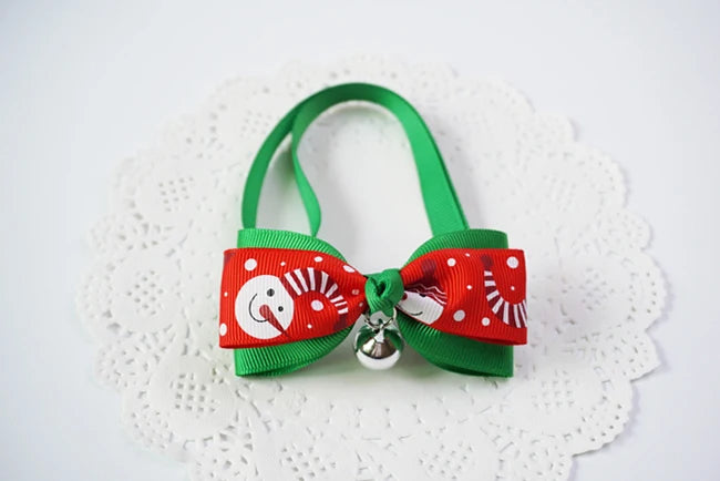 Festive Christmas Pet Bow Tie