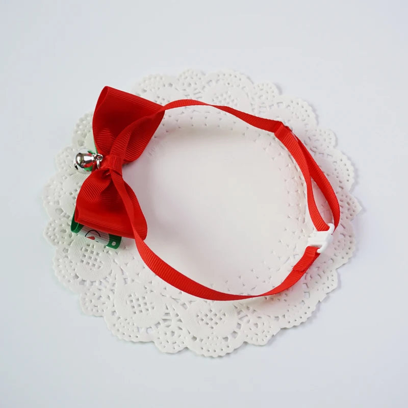 Festive Christmas Pet Bow Tie