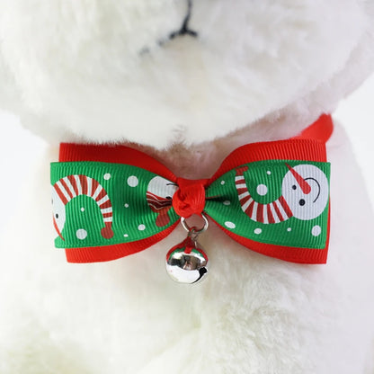 Festive Christmas Pet Bow Tie