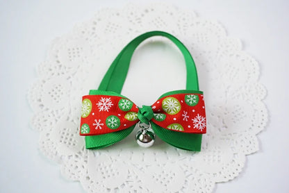 Festive Christmas Pet Bow Tie