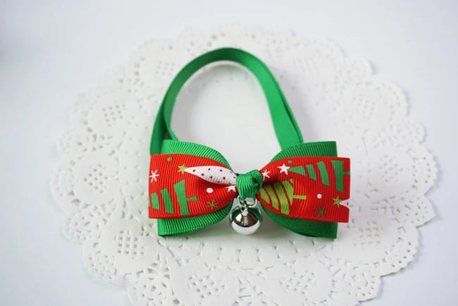 Festive Christmas Pet Bow Tie