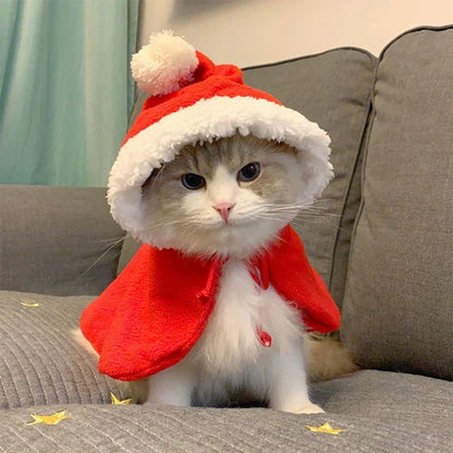 Pet Christmas Cape Dress