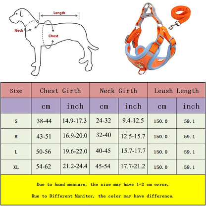 Pet Dog Harness and Leash