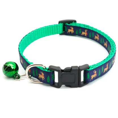 Adjustable Christmas Pet Collar with Bell