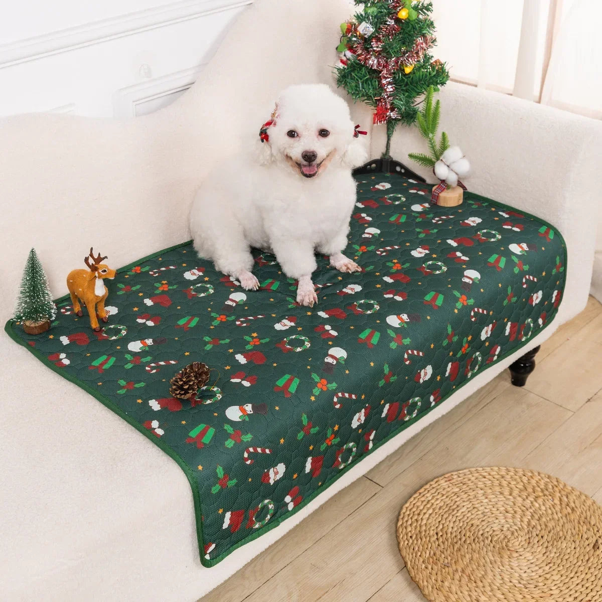 Printed Waterproof Dog Bed Mat