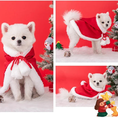 Pet Christmas Cloak Costume