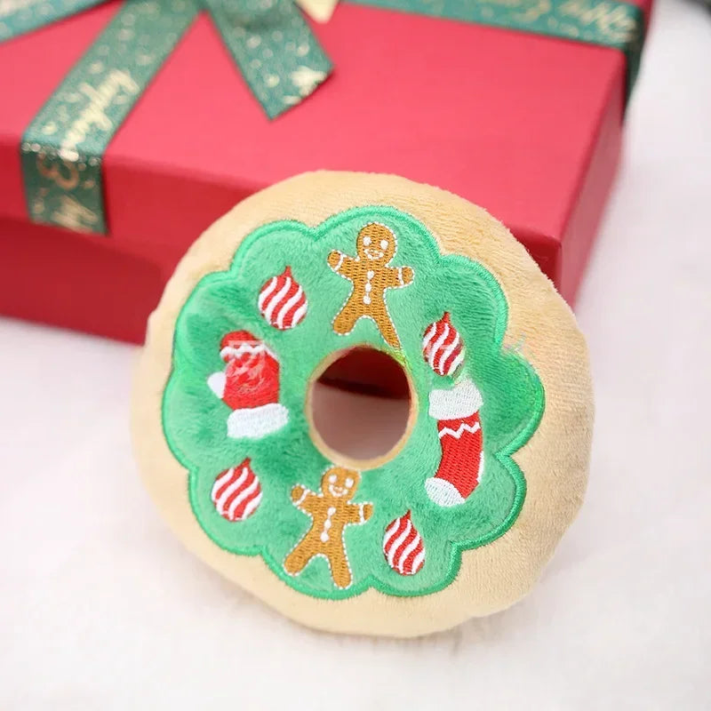 Plush Christmas Singing Circle Toy