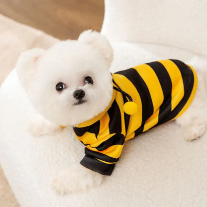 Pet Halloween Costume Honey Bee Role Play Hoodie