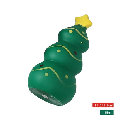 Christmas Tree Santa Bowling Dog Toy