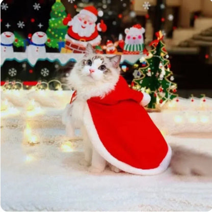 Pet Christmas Cloak Costume